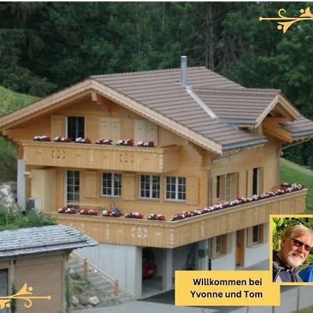Large Deluxe Studio For 2 - Chalet Lovo Lenk Exterior foto
