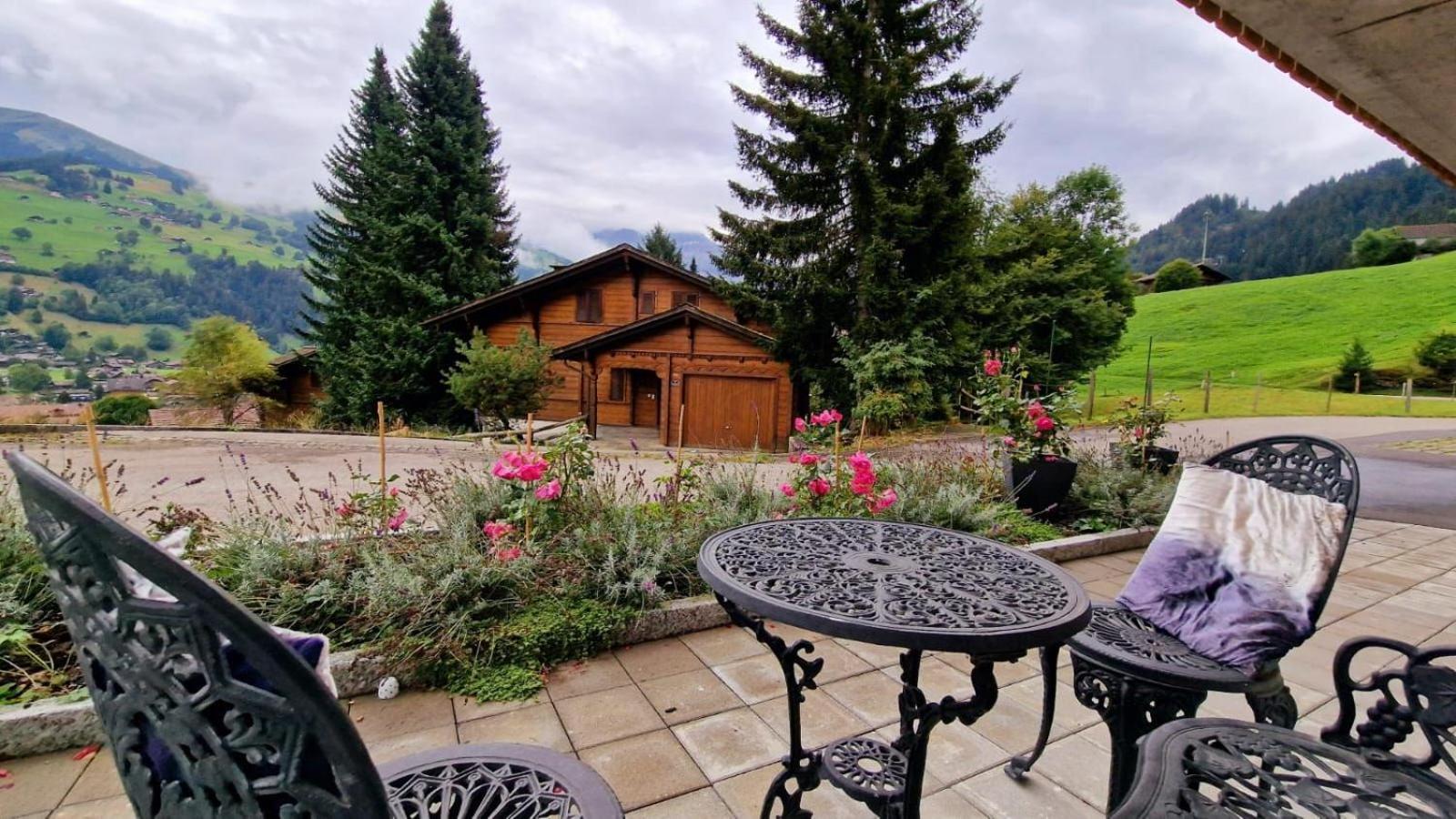 Large Deluxe Studio For 2 - Chalet Lovo Lenk Exterior foto