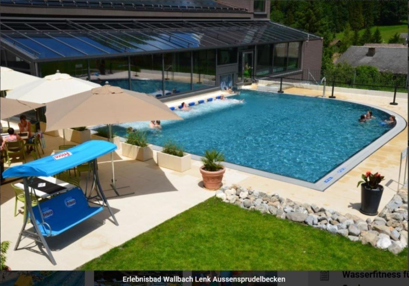Large Deluxe Studio For 2 - Chalet Lovo Lenk Exterior foto
