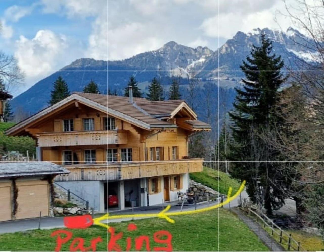 Large Deluxe Studio For 2 - Chalet Lovo Lenk Exterior foto